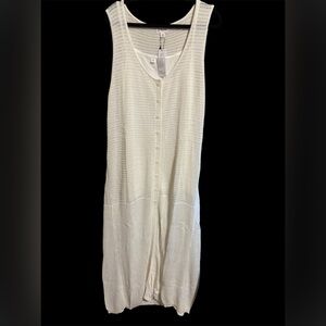 Sleeveless Cream Knit Cardigan